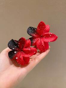 1/2 件儿童圣诞花朵发夹 - 彩色 - 查看 7