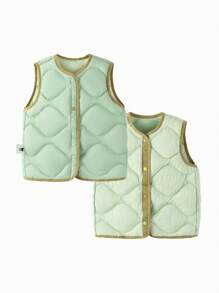 mini bala Áo khoác lông vũ nhẹ ba lớp chống nước cho trẻ em Bộ sưu tập mùa đông mới - màu xanh lá - Xem 1