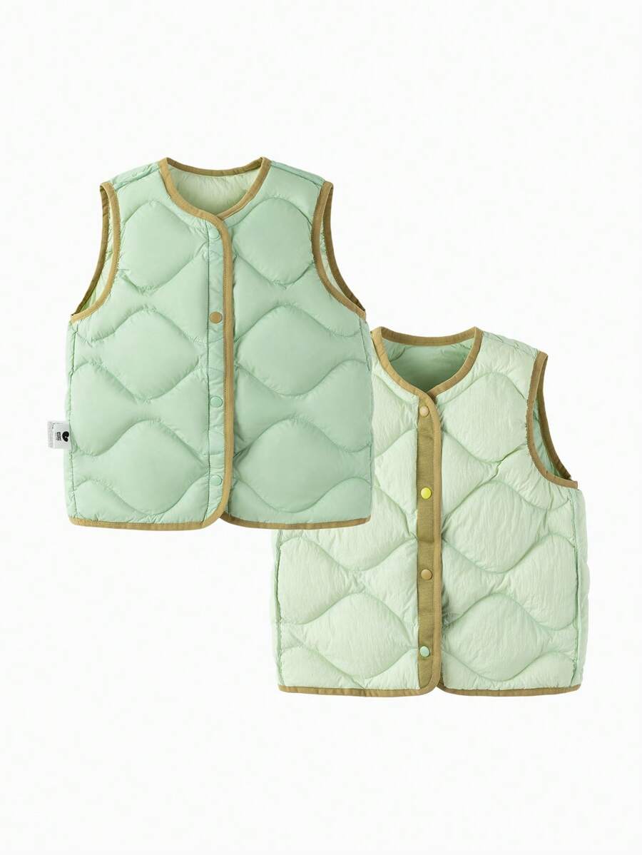 mini bala Reversible Three-Proof Light Down Jacket For Children New Winter Collection - Green - View 1