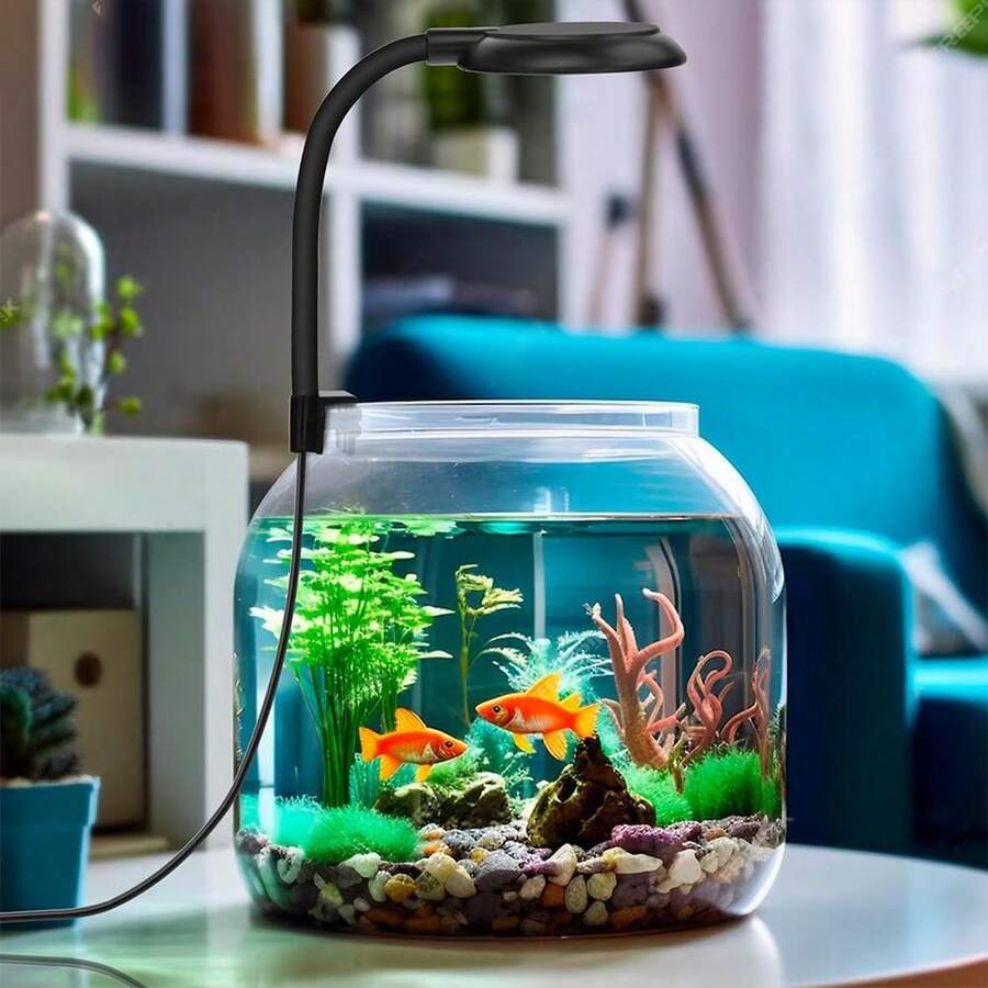 LED Aquarium Light, Fish Tank Lighting Clip Light Small Clip Light Can