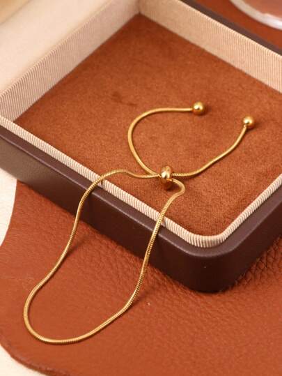 Ingemark Adjustable Chain Anklet Bracelet For Women Vintage Fashion Simple Thin Chain Anklet Female Foot Beach Jewelry 2025 Gift