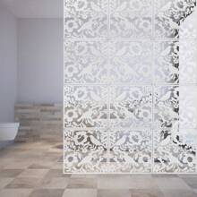 12 Stück Hängender Raumteiler, 40x40cm DIY Raumteiler Bildschirm, Paravent Raumteiler Hängepaneel Raumteiler Trennwand Hängend,DIY Art Deco Raumteiler - Weiss - Übersicht 6