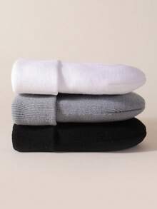 Set de 3 gorros de punto para niños, gorros beanie unisex con pompón para niños y niñas, suaves y elásticos, para otoño e invierno, regalos de moda simples para Navidad y Año Nuevo