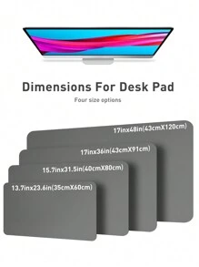 1Pc Geavanceerde Napa Textuur Kunstleren Lichte Bureau Onderlegger, Dubbelzijdig Gebruik, Kantoor Bureau Onderlegger, Grote Muismat, Antislip Kunstleren Bureau Onderlegger, Laptop Bureau Onderlegger, Waterdicht Bureau Schrijfblok Voor Kantoor En Thuis (Paars, Roze)