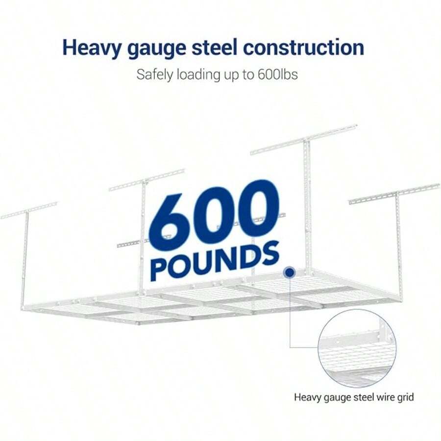 4x8 Overhead Garage Storage Rack, Garage Storage Organization System