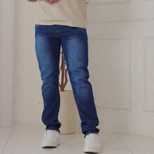 Kit 1 Bermuda Shorts 1 Premium Lycra Straight Jeans For Men - 霧霾藍 - 查看 2