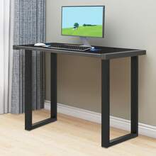 28in Metal Table Leg Stand Bar High Table Leg, Iron Dining Table Table Leg, Simple Computer Book Long Table Leg Stand - 黑色 - 查看 5