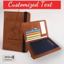 1 st gepersonaliseerde tekstpaspoorthouder, gepersonaliseerde paspoorthoes, wereldkaartpaspoorthouder, paspoortportemonnee, ticketmap, schoolbenodigdheden, schoolspullen voor studentenvakantie, accessoires voor de feestdagen, reisaccessoires, gepersonaliseerd cadeau