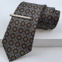 1/2/3 件男士石墨格子图案领带，经典 8 厘米（3.15 英寸）宽简约领带，适合男朋友、兄弟、父亲的时尚领带组合，适合商务、婚礼、毕业典礼、约会、音乐节等场合 - 石墨色 - 查看 14