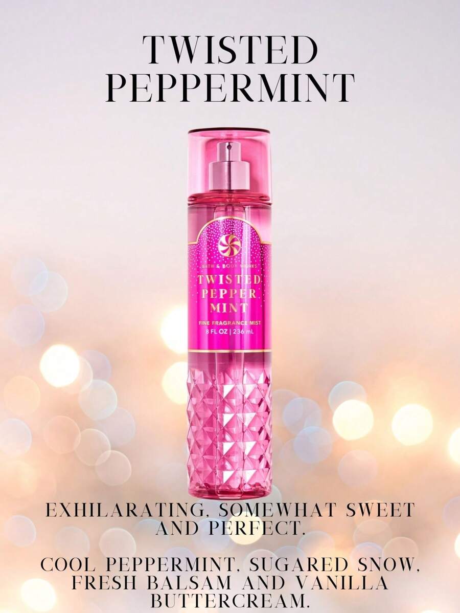 Bath And Body Works BBW Fine Fragrance Body Mist - 扭曲薄荷 - 查看 1