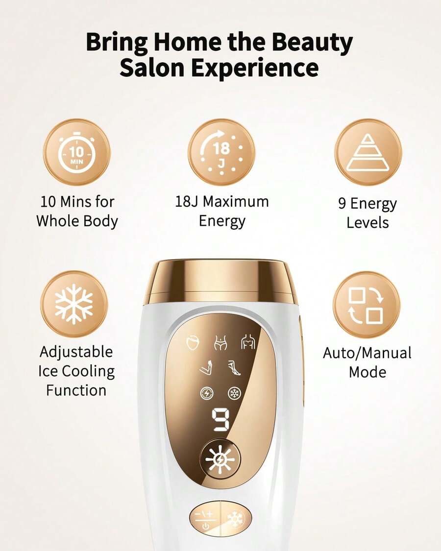 Laser Hair Removal For Women And Men IPL Hair Removal With Ice