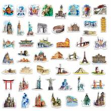 50PCS Nhãn dán tòa nhà nổi tiếng thế giới Du lịch thẩm mỹ Địa danh Decals Graffiti Đồ chơi DIY Sổ tay Vali Hành lý Nhãn dán tường - Nhiều màu - Xem 8