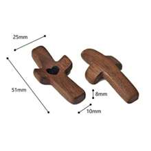 1 chiếc, Đồ trang trí thánh giá bằng gỗ thanh lịch, Thánh giá bằng gỗ cầu nguyện tinh tế, thích hợp để trang trí nhà cửa và văn phòng, hoàn hảo để trang trí sáng tạo làm quà tặng cho bữa tiệc. - màu nâu - Xem 2