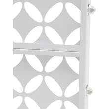 CNCEST Outdoor Privacy Screen, 190cm*90cm Metal Decoative Privacy Screen Panel Freestanding, Privacy Fence Panels For Outside Patio Garden Backyard (Coin, Black/White ) - White - View 7