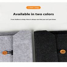 1 túi nỉ, túi đựng máy tính bảng, túi đựng máy tính xách tay iPad, tương thích với Macbook, bao da bảo vệ Apple - Nhiều màu - Xem 8