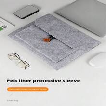 1 túi nỉ, túi đựng máy tính bảng, túi đựng máy tính xách tay iPad, tương thích với Macbook, bao da bảo vệ Apple - Nhiều màu - Xem 7
