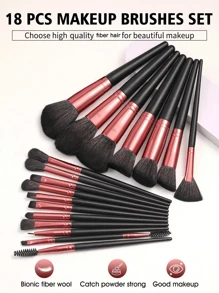 51pcs Makeup Brush Set Including: 32pcs Face, Eye, Eyebrow, Foundation, Blush, Mixing, Concealer, Lip, Detail, Nose Contour, Eyeliner, Powder, Nail, Face Mask Brushes, 1 Cleaning Bowl, 3 Mini Makeup Sponges, 3 Mini Heart Makeup Sponges, 3 Triangle Powder Puffs, 3 , 6 Mini
