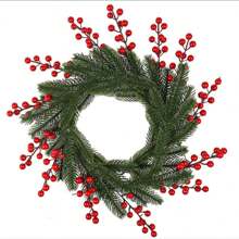 2/10/20/30 Pcs Artificial Pine Branches, Christmas Holly Berries, Simulated Red Berry Branches For Christmas Wreaths, Gift Boxes, Vases, Christmas Tree Decoration,Christmas - Multicolor - View 5