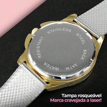 Since84 Women's Analog Watch Set With Pointer, Stainless Steel Case And Resistant Silicone Strap, 2 Pieces, Gold And Black Piano, Both Waterproof, Super Beautiful - 黑色 - 查看 3