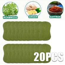 100片/80片/20片装艾灸足贴，加热护理贴，适用于足部和身体护理，缓解压力，促进深度睡眠，帮助清洁身体，透气舒适。 - 綠色 - 查看 10