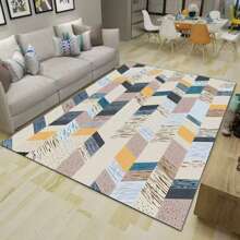 1 tấm thảm trang trí trong nhà họa tiết hình học phong cách Châu Âu, thảm trải sàn phòng khách, thảm trải sàn phòng ngủ, thảm trải sàn đầu giường chống trượt, thảm trải sàn phòng ăn, thảm trải sàn bếp, tấm lót ghế văn phòng, thảm chùi chân, thảm tập bò cho bé, chăn dã ngoại, thảm cắm trại ngoài trời, thảm trải sàn hành lang văn phòng - Nhiều màu - Xem 5