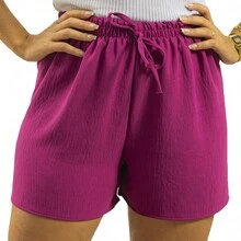 Duna Women's Shorts Loose High Waist With Elastic Casual - 查看 9
