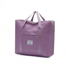 1 Pc Large Capacity Folding Luggage Storage Bag Suitcase Travel Waterproof Pouch Handbag Shoulder Bag Organizer Tote Bag,Three Sizes,Medium, Large And Extra Large,Summer Travel Essentials Bag For School School Accessories School Stuff