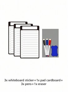1Set Magnetic Dry Erase Board Set For Fridge - Includes Fine Markers & Eraser, Perfect For Shopping Lists, Menus, To-Do's, Chore Chart & Daily Planner Best - Multicolor - View 15