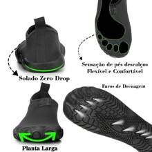 Quick-Drying Aqua Shoes For Fishing And Water Activities - 黑色 - 查看 4