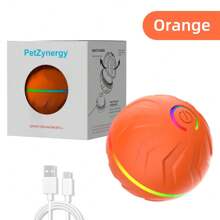 1 pieza Juguete para perro inteligente, bola electrónica interactiva para mascota, bola con movimiento automático y luces LED intermitentes, resistente, activado por movimiento y recargable por USB, ideal para el tiempo de juego y ejercicio de perros pequeños a grandes - Multicolor - Ver 11
