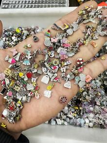 5/10/20/30/50/100pcs Random Mixed Color Italian Style Cartoon Sticker Accessories - Basic Bracelet - View 3