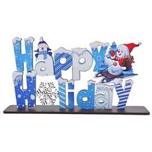 1 Stück frohes Feiertag Tisch Dekorations Schild Weihnachtsbaum Frohe Weihnachten Holz Patchwork Tisch Ornament für Winter Heim Zimmer Wohnzimmer Büro Küche Fensterbank Dekoration, Geschenk für Mama, Weihnachtsgeschenk, Feiertagsgeschenk, Wintergeschenk