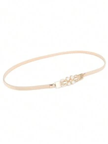 1pc Women's Elastic Waist Belt, Metal Spring Waist Chain, Versatile Dress Accessory - Metal Waist Seal - View 7