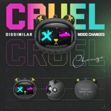 ONIKUMA T20 游戏耳机 2024 新款时尚无线旋转翻盖 HiFi 立体声入耳式耳机带麦克风 - 黑色 - 查看 3