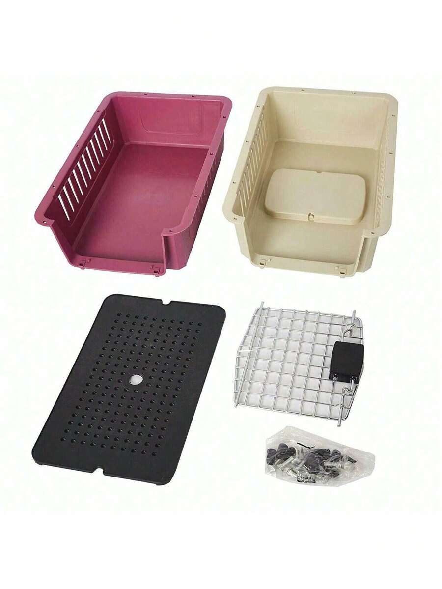 DiClasse DICLASSE Portable Cat Carrier Pet Airline Box Outdoor Cage