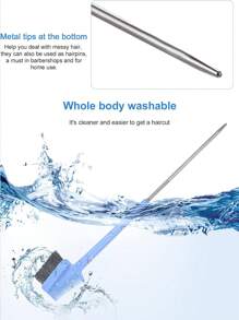 WANMEI 1 Pc Dual-Sided Edge Control Brush And Precision Tail Comb - Multifunctional Hairstyling Tool - Multicolor - View 9
