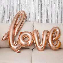1pc 110cm*64cm Love Letter Shaped Foil Balloon, Valentine's Day/Wedding Party/Celebration Back To School Valentine's Day