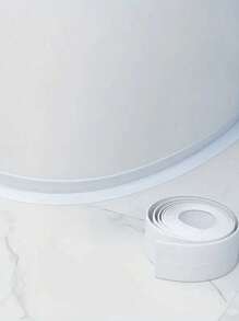 1 pieza de cinta sellante de silicona impermeable, resistente al moho, cortable, tira de sellado de pared, relleno de grietas en bordes de fregaderos y encimeras