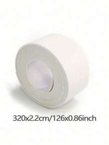 1 pieza de cinta sellante de silicona impermeable, resistente al moho, cortable, tira de sellado de pared, relleno de grietas en bordes de fregaderos y encimeras