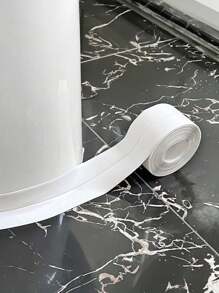 1 pieza de cinta sellante de silicona impermeable, resistente al moho, cortable, tira de sellado de pared, relleno de grietas en bordes de fregaderos y encimeras