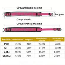 Adjustable Dog Collar With Safety Lock Padded Reflective Breathable Comfortable Soft Durable LR-0313 - màu đen - Xem 8