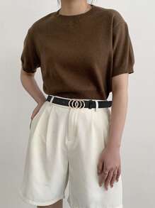 3pcs/Set Women's Multicolor Fashionable Belt With Alloy Buckle For S That Fits Daily Outfits Summer, School Fall, Autumn, Halloween - 3pcs Set-1 - View 2