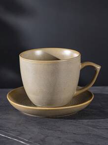 1pc Marbling Latte Art Coffee Cup, Style Ceramic Mug, Suitable For Home And Office Use, Easy To Clean, Ideal For Holiday Gifts To Classmates And Colleagues Back To School