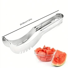 1pc, Stainless Steel Watermelon Slicer - Easy Fruit Splitter And Cutter For Kitchen Gadgets And Supplies
