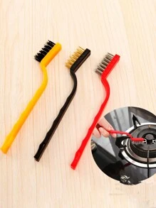 3 peças, escova de nylon de latão e aço inoxidável, escova de limpeza doméstica para panelas, escova de lavar louça, escova de fogão, utensílios de cozinha, acessórios de cozinha, eletrodomésticos de cozinha, utensílios de cozinha, utensílios de cozinha, utensílios de cozinha, cozinha, itens de cozinha, limpeza, pano de prato