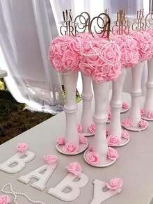 5/10 cái/gói Hoa giả, Trang trí nhà cửa, Đám cưới, Ngày lễ - Nhiều màu - Xem 3