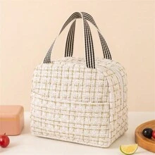 1 Peça Bolsa Térmica Minimalista para Almoço, Sacola Térmica Portátil para Transportar Alimentos, Para Estudantes
