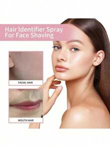Spray Identificador De Vello Facial, Espray Alisador De Cara, Sin Dolor, Con 4 Raspadores, Afeitado Facial, Cuidado Facial, 1 Juego