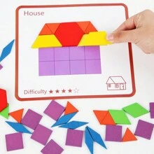 Wszechstronna kreatywna deska do paznokci Puzzle dla przedszkolaków Geometria dopasowująca deska Narzędzie do nauczania wczesnego dzieciństwa
