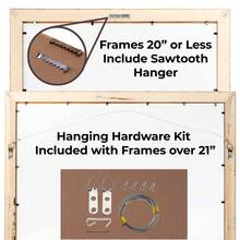 Custompictureframes.Com 24x36 Gold Wood Picture Frame - UV Acrylic Foam Board Backing Hanging Hardware - Gold - View 6